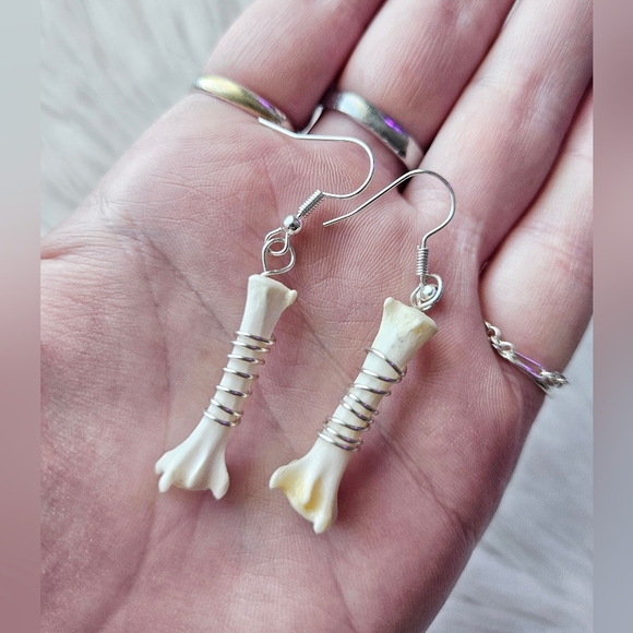 Handcrafted Jewelry - Handcrafted Bone Earrings